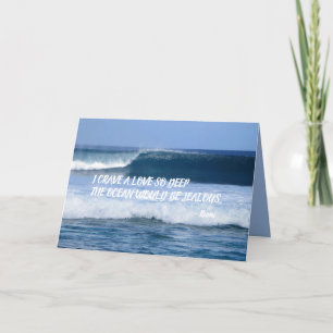 DEEP LOVE CRAVE RUMI QUOTE KAART