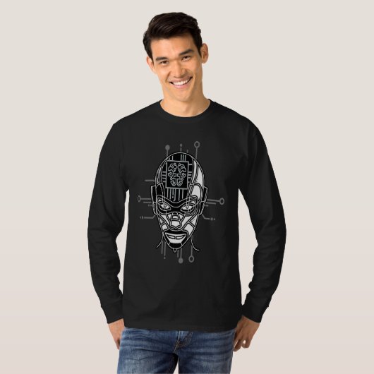 Deep Machine Cognitive Computing Artificial Intel T-shirt (Voorkant volledig)