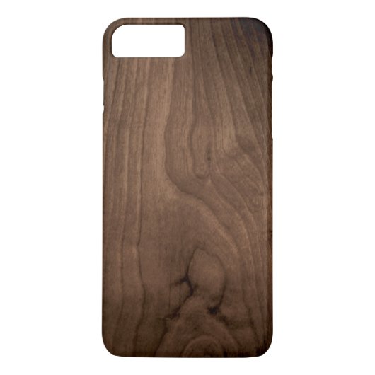 Deep Mahogany Wood Grain iPhone 7 Hoesje (Achterkant)
