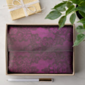 Deep Majenta Damask Tissuepapier (Geschenk)