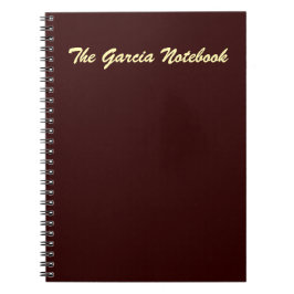 Deep Maroon Minimalist Abstract Notitieboek