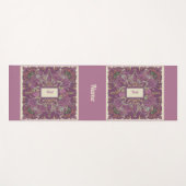 Deep Mauve Floral Sacred Space Yoga Mat (Voorkant (horizontaal))