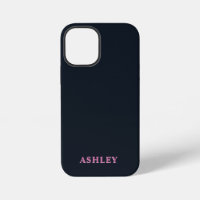 Deep navy pink aangepaste naam