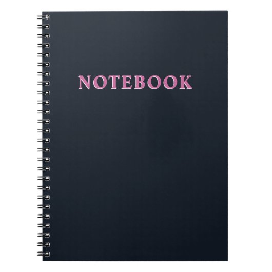 Deep navy pink notitieboek (Voorkant)