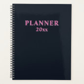 Deep navy pink planner (Voorkant)