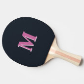 Deep navy pink tafeltennisbatje (Zijkant)