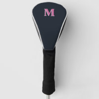 Deep navy roze monogrammed