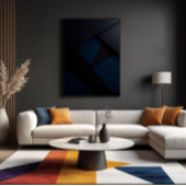 Deep Night Geometry Canvas Afdruk