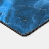 Deep Ocean Blue Agate Stone Abstract Large Office (Coin)