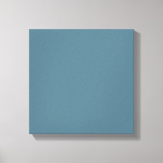 Deep Ocean Blue Effen Kleur Canvas Afdruk (Voorkant)