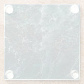 Deep Ocean Rock Texture Glazen Onderzetter (Achterkant)