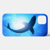 Deep Ocean Shark Silhouette Case-Mate iPhone Case (Achterkant (horizontaal))
