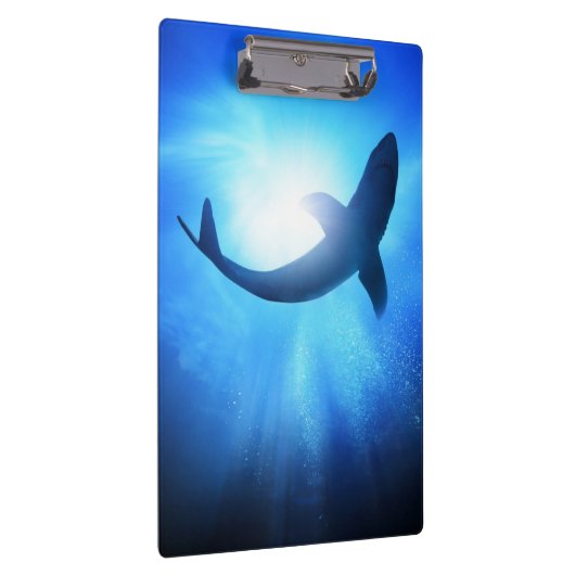 Deep Ocean Shark Silhouette Klembord (Rechts)