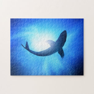 Deep Ocean Shark Silhouette Legpuzzel