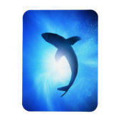 Deep Ocean Shark Silhouette Magneet (Verticaal)