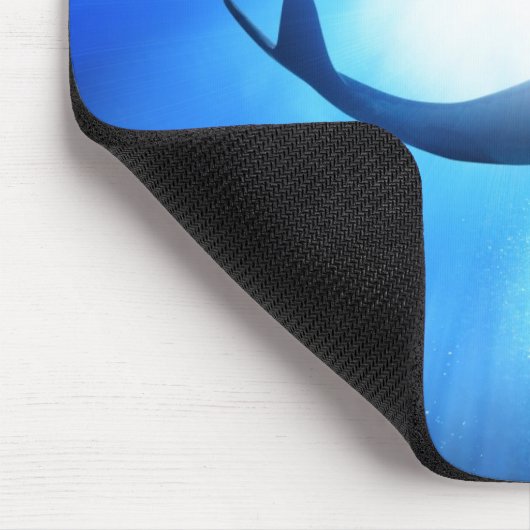 Deep Ocean Shark Silhouette Muismat (Hoek)