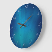 Deep Onderwater Glow Blue Clock Grote Klok (Hoek)