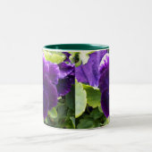Deep Paars Pansy Tweekleurige Koffiemok (Center)
