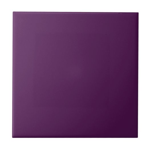 Deep Paars Solid Color Tile Tegeltje (Voorkant)