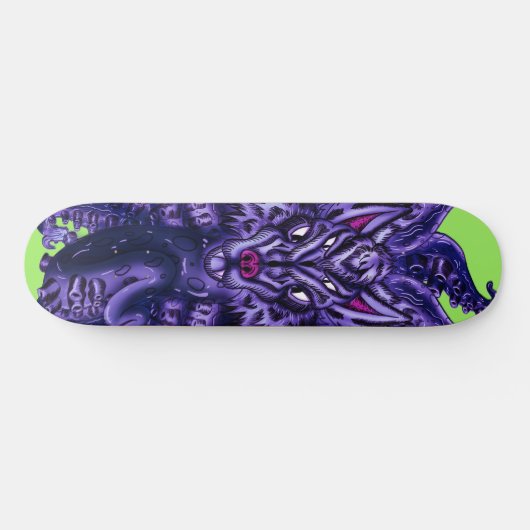 Deep Paars Wolf Tulu Skateboard (Horizontaal)