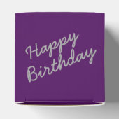 Deep Paarse Classic Party Favor Boces Bedankdoosjes (Bovenkant)