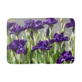 Deep Paarse Irisa Floral Badmat (Voorkant)