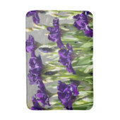 Deep Paarse Irisa Floral Badmat (Voorkant Verticaal)