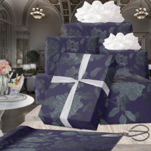 Deep Paarse Ombre Modern  Floral