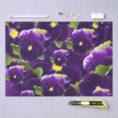 Deep Paarse Pansy Clusters: majestueuze schoonheid Tissuepapier (Craft)