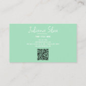 Deep Paarse Soft met QR Visitekaartje (Achterkant)