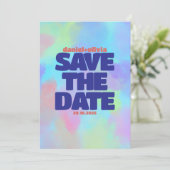 Deep Paarse Soft Wedding Save The Date (Staand voorkant)