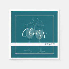 Deep Petrol Custom Party servetten