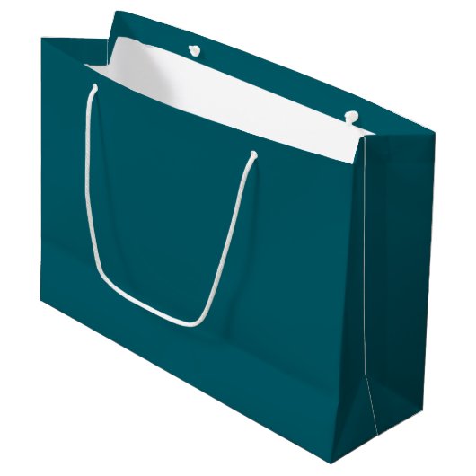 Deep Petrol Large Gift Bag Groot Cadeauzakje (Voorkant Gekanteld)