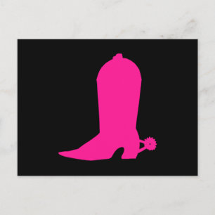 Deep Pink Boot Briefkaart
