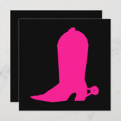 Deep Pink Boot Kaart (Voorkant / Achterkant)