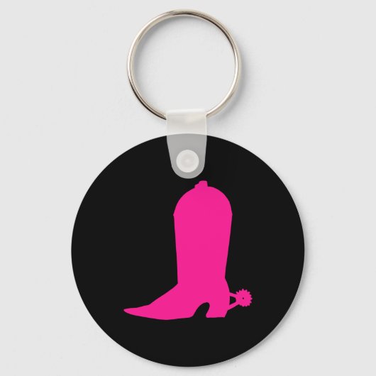 Deep Pink Boot Sleutelhanger (Voorkant)