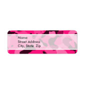 Deep Pink Camo; Camouflage Etiket (Voorkant)