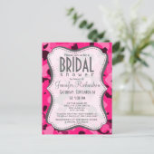 Deep Pink Camo; Camouflage Uitnodiging Briefkaart (Staand voorkant)