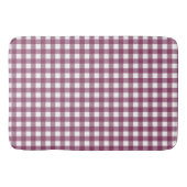 Deep Pink Check Gingham Pattern Badmat (Voorkant)