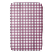 Deep Pink Check Gingham Pattern Badmat (Voorkant Verticaal)