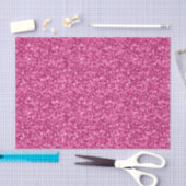 Deep Pink Faux Glitter & Sparkles Patroon Tissuepapier (Craft)