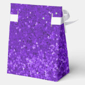 Deep Pink Glam Faux Glitter Pattern Favor Boxes Bedankdoosjes (Achterkant)