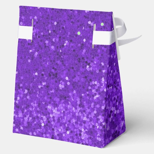 Deep Pink Glam Faux Glitter Pattern Favor Boxes Bedankdoosjes (Achterkant)