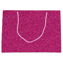Deep Pink Sparkle Glitter Grote Geschenktas
