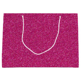 Deep Pink Sparkle Glitter Grote Geschenktas Groot Cadeauzakje