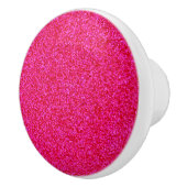 Deep Pink Sparkly Bits Keramische Knop (Rechts)