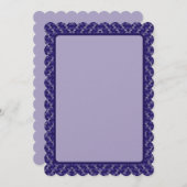 Deep Plum Wave Feestdagenkaart (Voorkant / Achterkant)