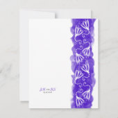 Deep Purple Enregistrer La Carte Mariage Date (Dos)