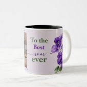 Deep Purple Violets Mère's Day Mug (Devant droit)