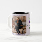 Deep Purple Violets Mère's Day Mug (Devant gauche)